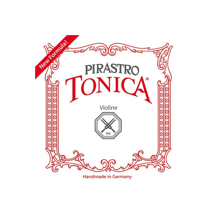 Pirastro Tonica Violin String Set - Medium Gauge, Nylon Core, Loop End With Aluminum E